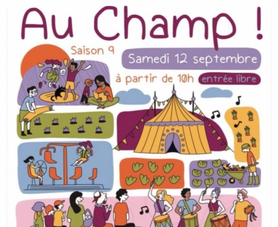 La rentrée s'annonce festive avec le retour du festival Au Champ ! La rentrée s'annonce festive avec le retour du festival Au Champ !